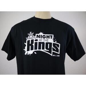 Sacramento Team Store Night At The Kings Mens Short Sleeve T Shirt Size L